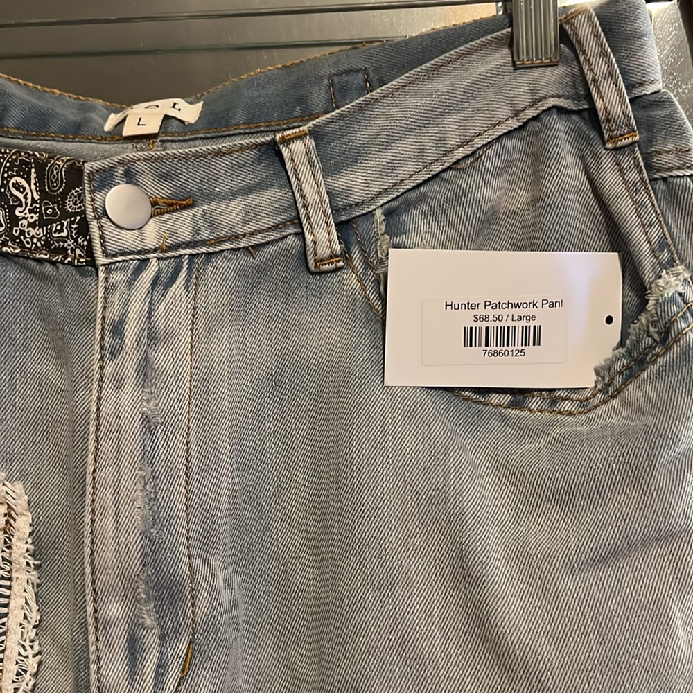 NWT POL patchwork jeans - Picture 6 of 6